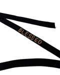 Pulsera Tela Bordada Blessed