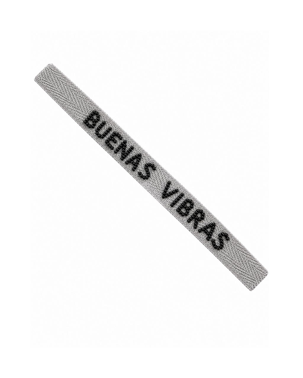 Pulsera Tela Bordada Buenas Vibras