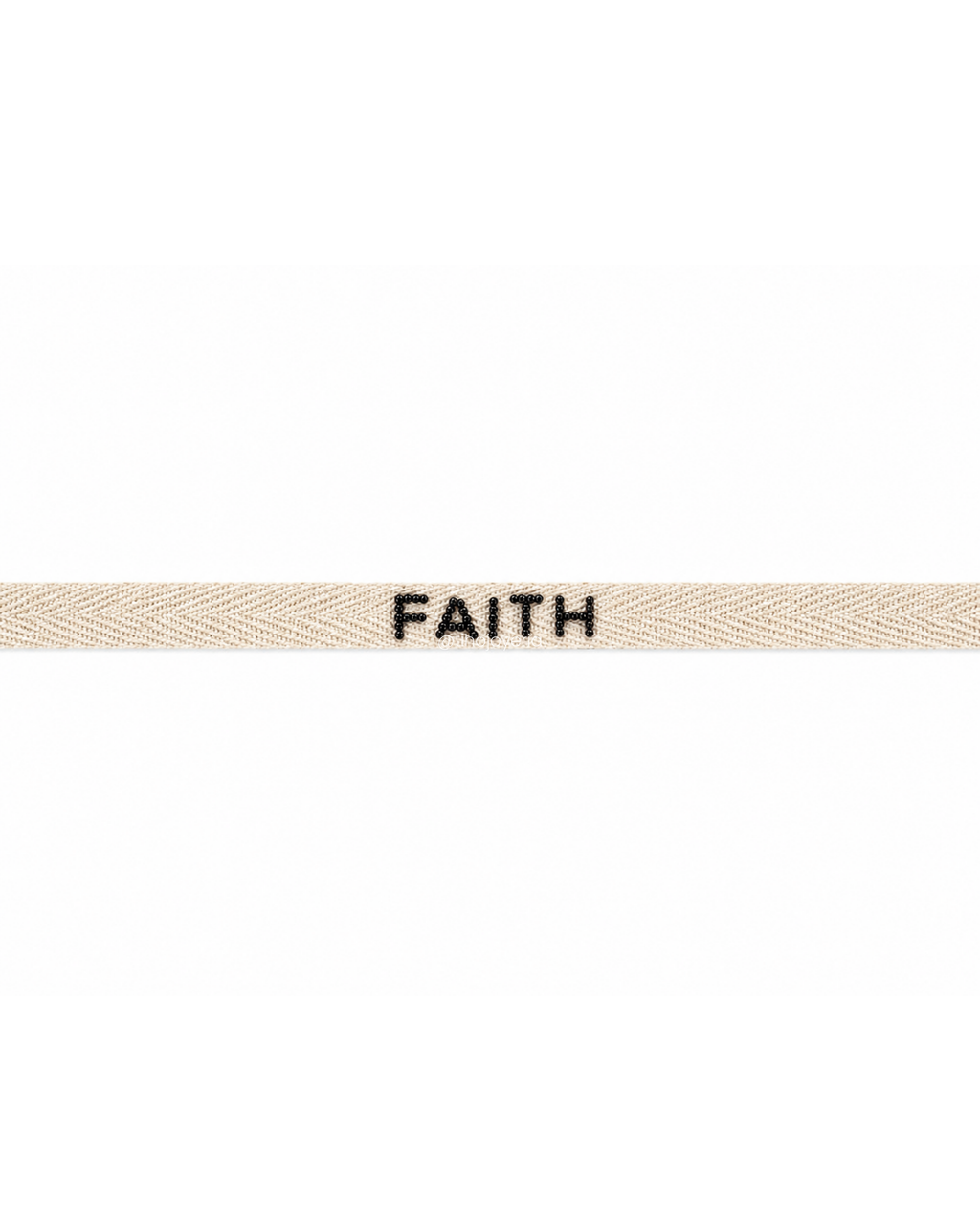 Pulsera Tela Bordada Faith