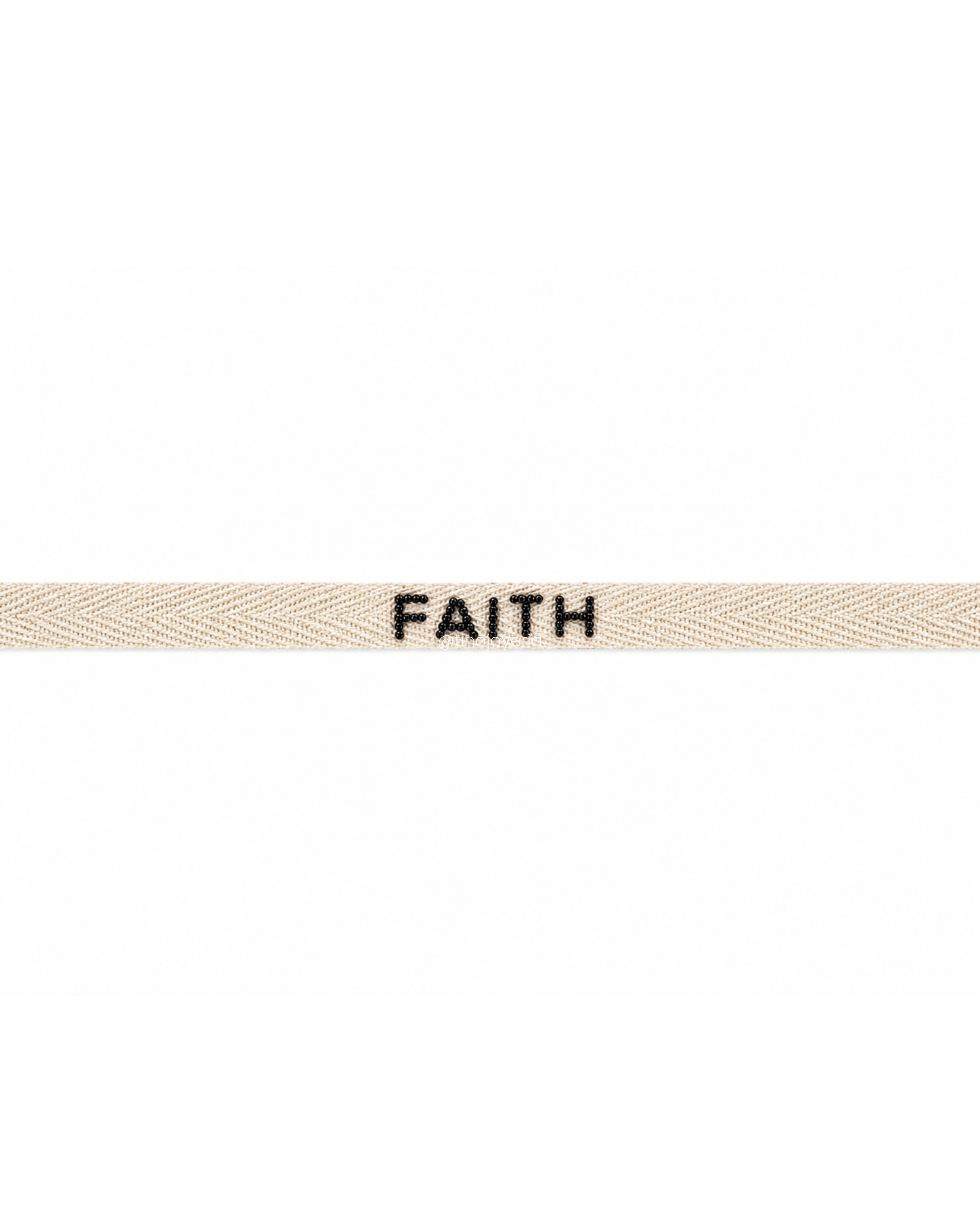 Pulsera Tela Bordada Faith