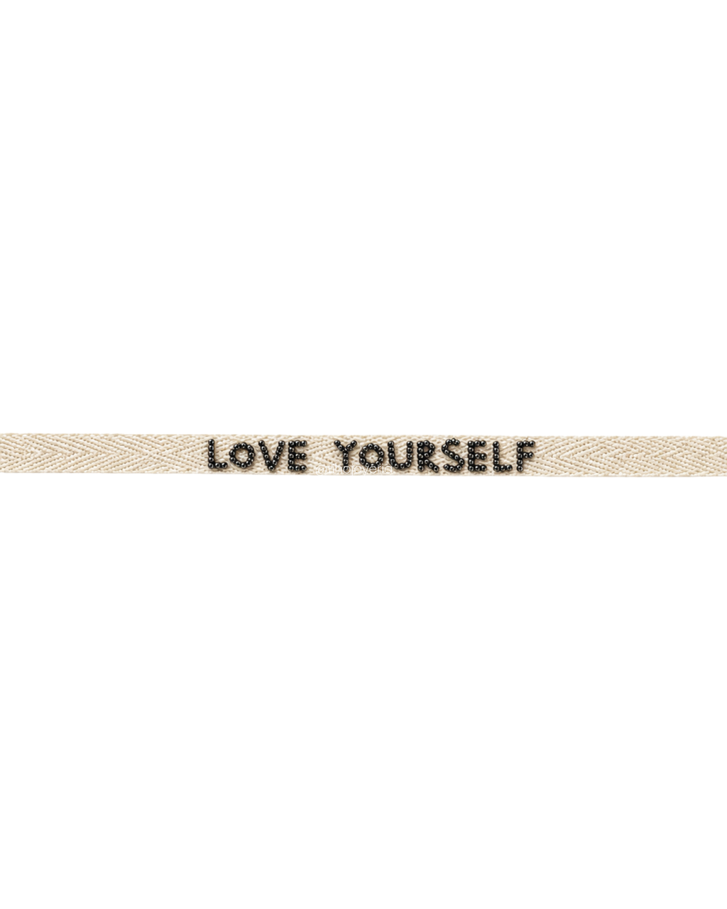 Pulsera Tela Bordada Love Yourself