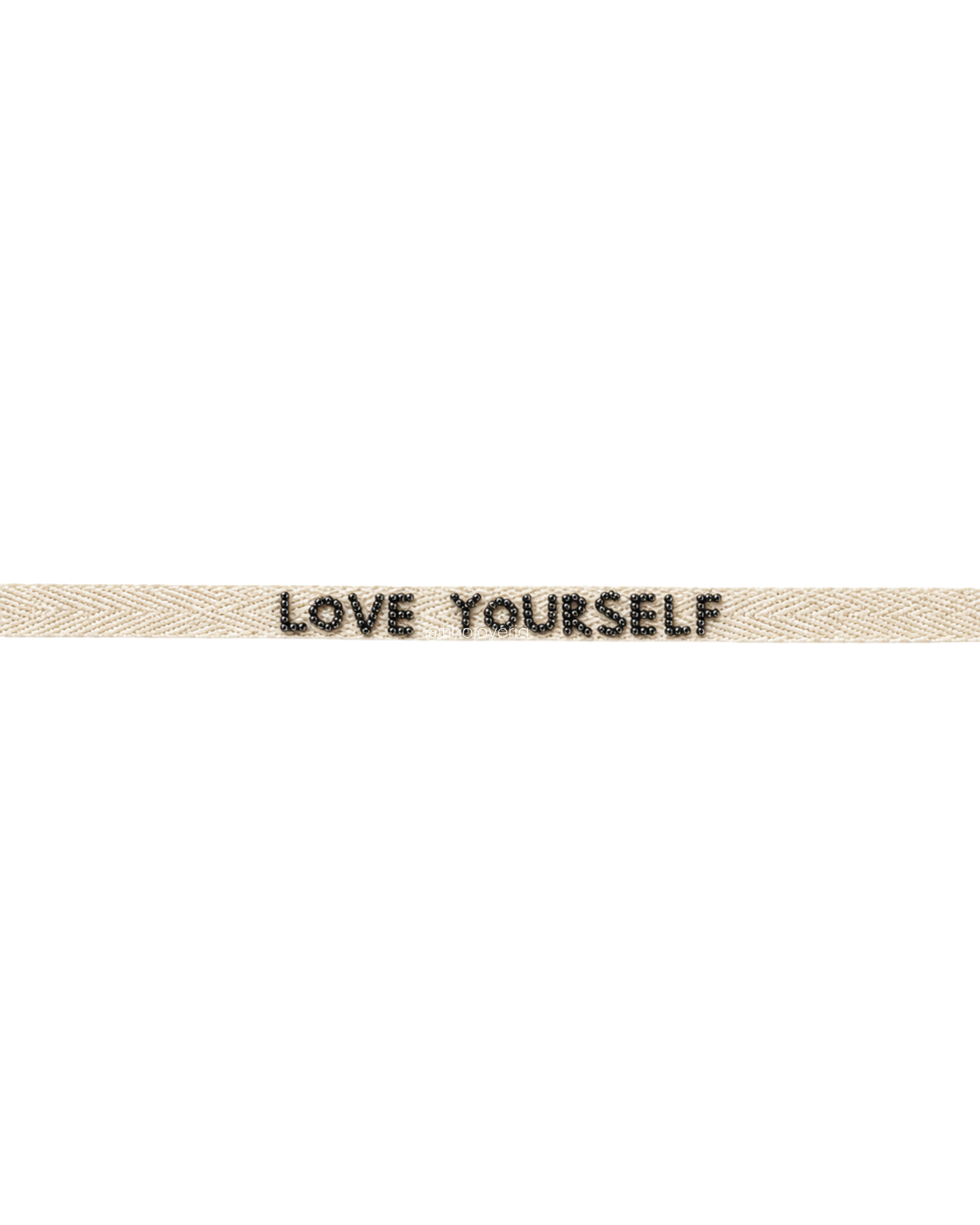 Pulsera Tela Bordada Love Yourself