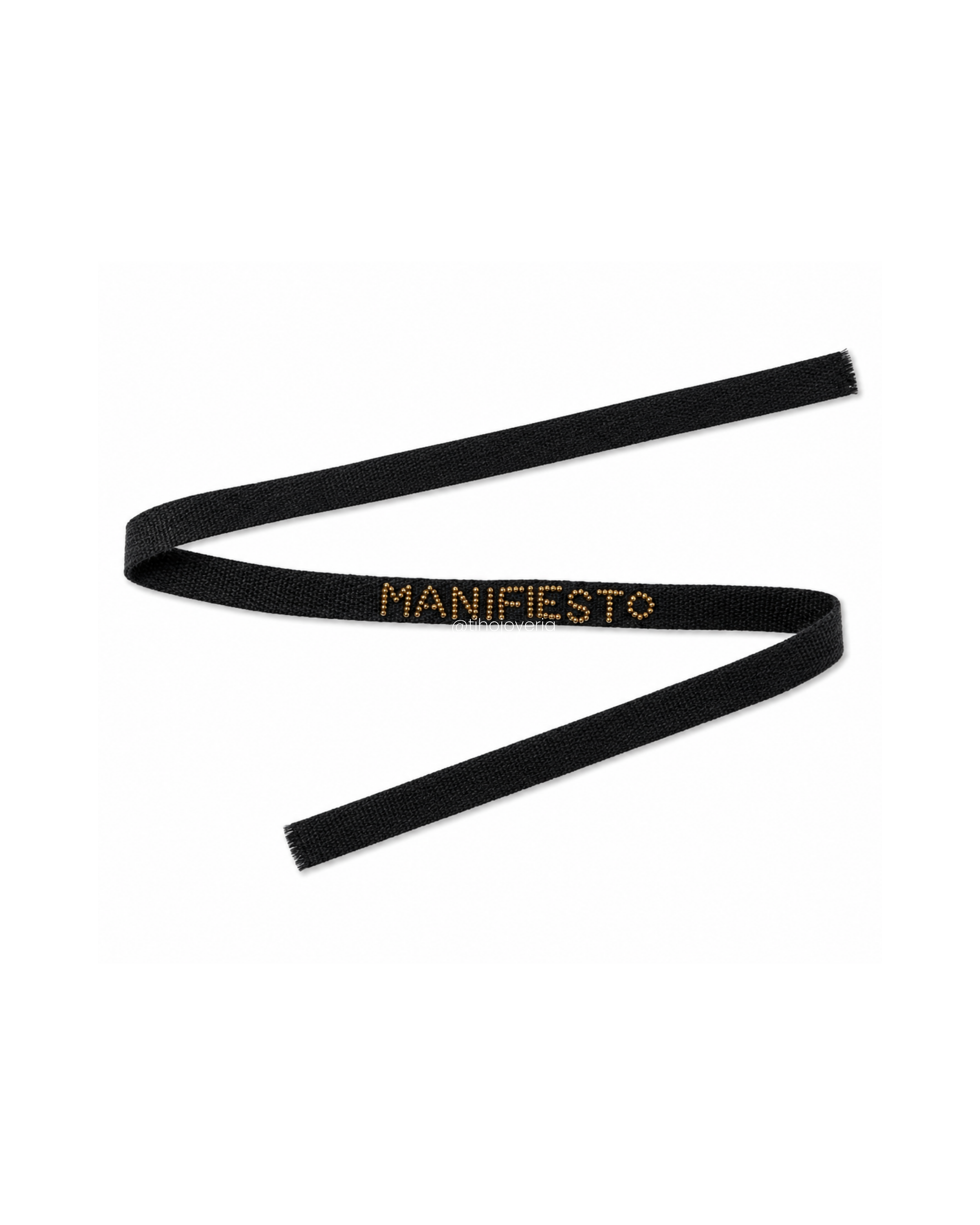 Pulsera Tela Bordada Manifiesto